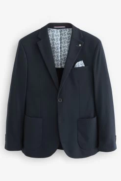 Next Slim Textured Jersey Blazer -Fashion Men Shop D42832s6