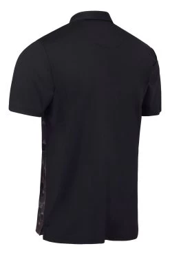 Original Penguin Golf Checkerboard Oxford Colourblock Black Polo Shirt -Fashion Men Shop D43004s5