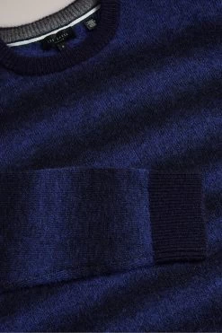 Ted Baker Abulti Blue Regular Striped Crew Neck Sweater 13 Ted Baker Abulti Blue Regular Striped Crew Neck Sweater -Fashion Men Shop D44190s5