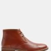 River Island Smart Leather Chukka Brown Boots
