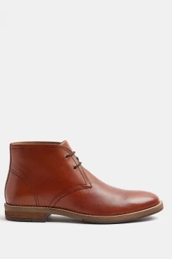 River Island Smart Leather Chukka Brown Boots