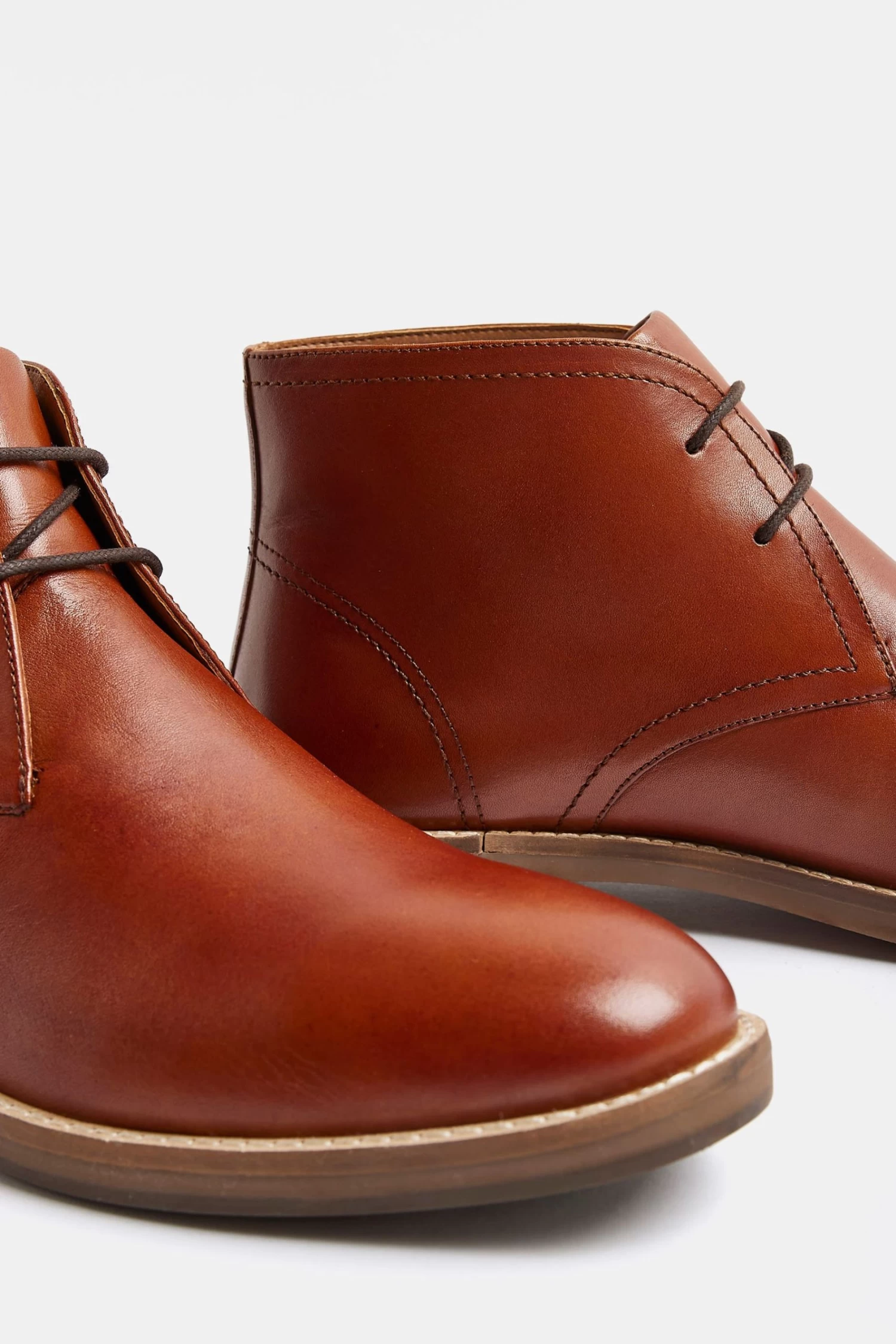 River Island Smart Leather Chukka Brown Boots 5 River Island Smart Leather Chukka Brown Boots - Image 3