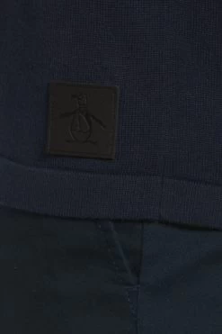 Original Penguin Dark Blue Sapphire Fairisle Pattern Sweater -Fashion Men Shop D48721s4