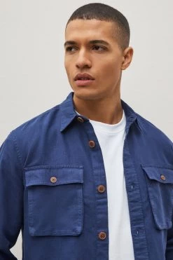 Next Linen Blend Shacket -Fashion Men Shop D49 816s3