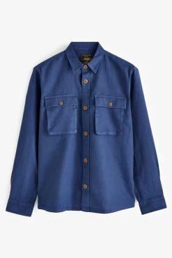 Next Linen Blend Shacket -Fashion Men Shop D49 816s4