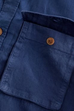 Next Linen Blend Shacket -Fashion Men Shop D49 816s7