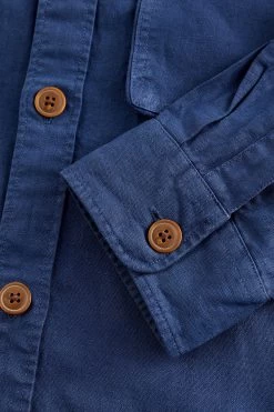 Next Linen Blend Shacket -Fashion Men Shop D49 816s8