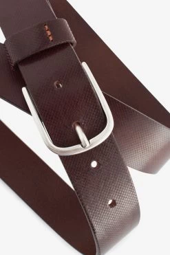 Next Brown Signature Textured Leather Belt -Fashion Men Shop D50452s4