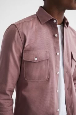 Reiss Arlo Cotton Canvas Overshirt -Fashion Men Shop D51008s4