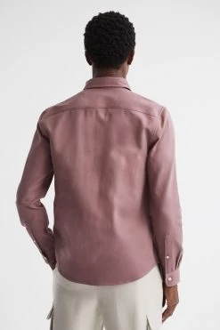 Reiss Arlo Cotton Canvas Overshirt -Fashion Men Shop D51008s5