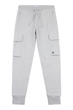 U.S. Polo Assn. Mens Grey Cargo Pocket Joggers -Fashion Men Shop D51215s4