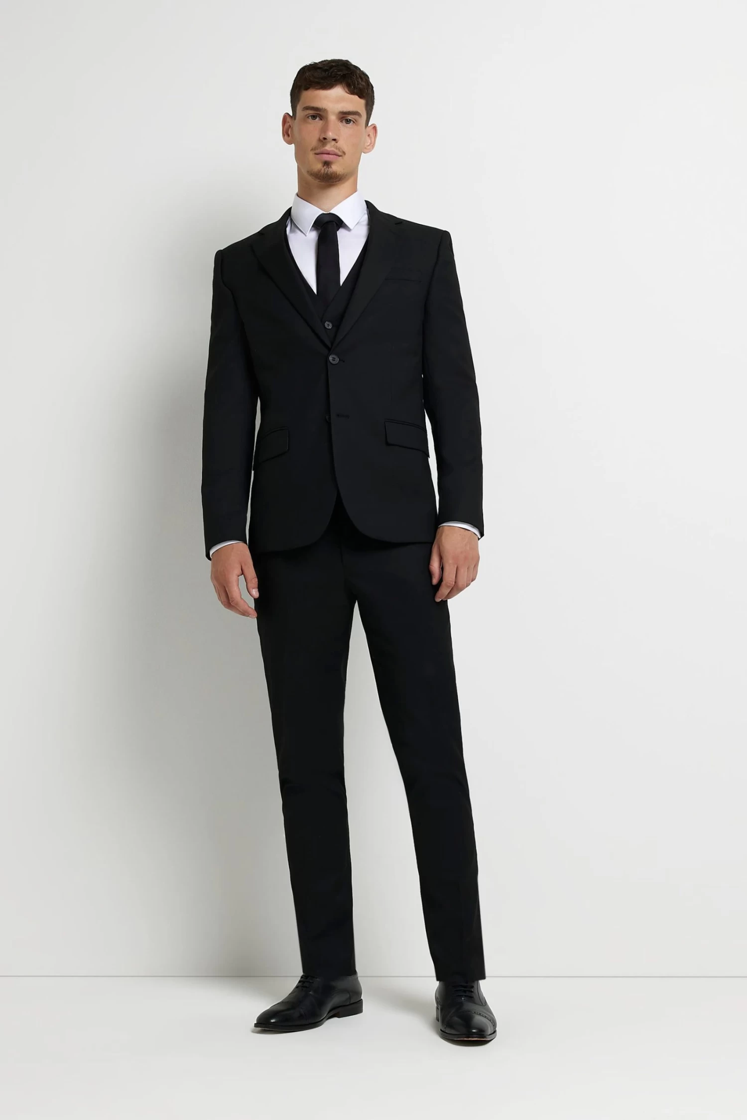 River Island Skinny Black Twill Suit: Jacket 5 River Island Skinny Black Twill Suit: Jacket - Image 3