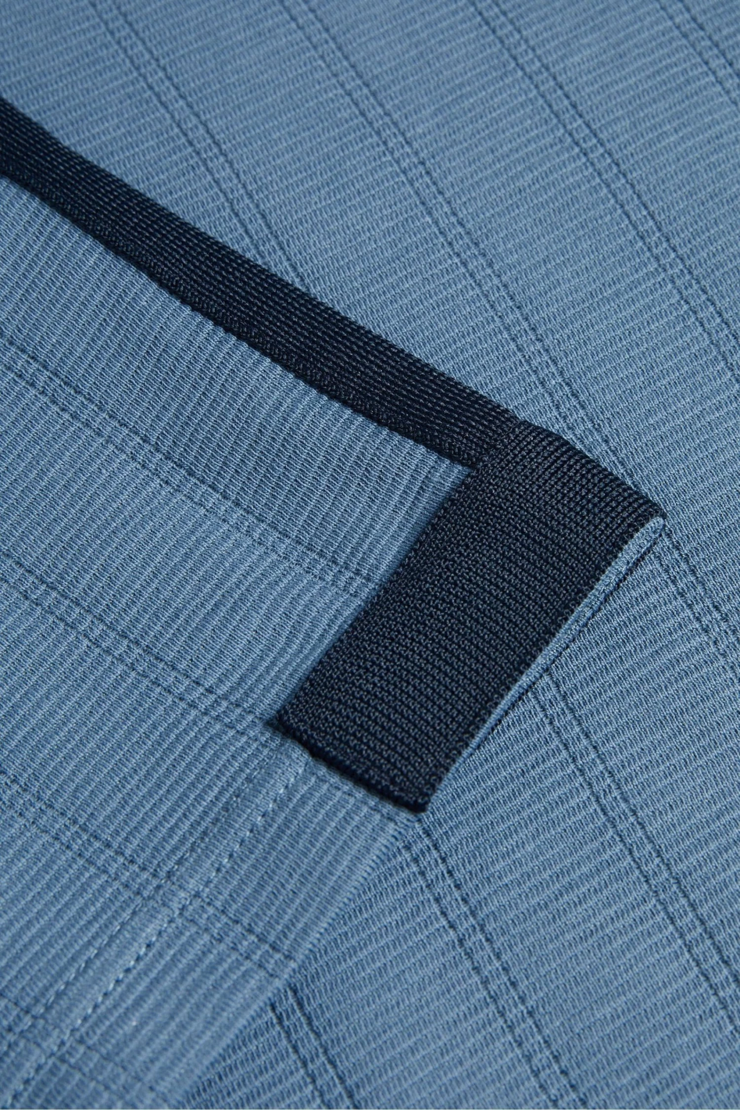 Ted Baker Blue Abloom Short Sleeve Regular Polo Shirt With Zip 8 Ted Baker Blue Abloom Short Sleeve Regular Polo Shirt With Zip - Image 6