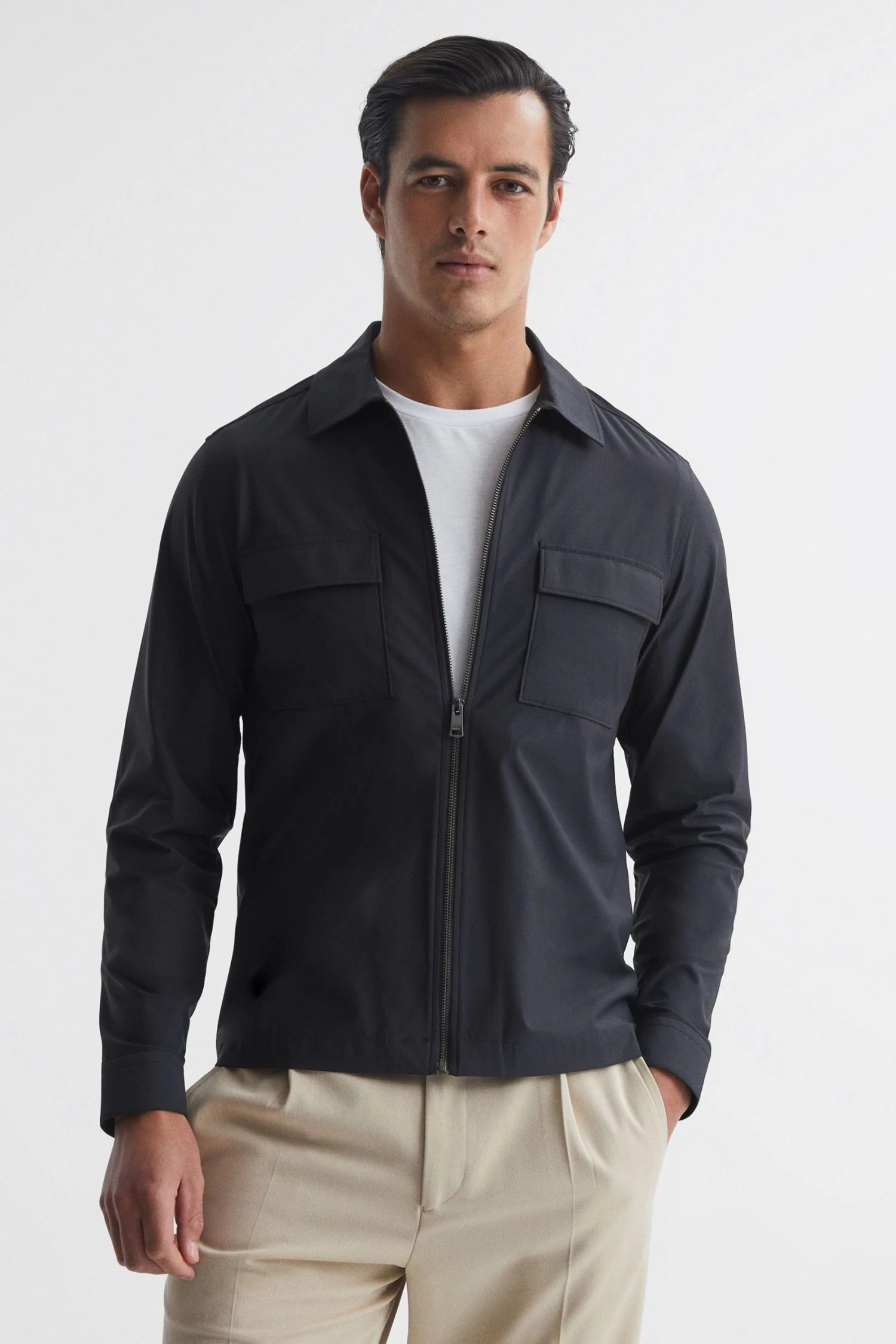 Reiss Pump Technical Pocket Zip Through Jacket 3 Reiss Pump Technical Pocket Zip Through Jacket