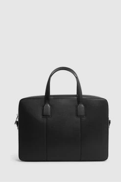 Reiss Dominik Leather Briefcase