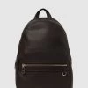 Reiss Drew Leather Zipped Backpack