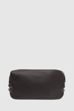 Reiss Cole Leather Washbag