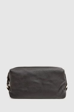 Reiss Cole Leather Washbag -Fashion Men Shop D55832s3
