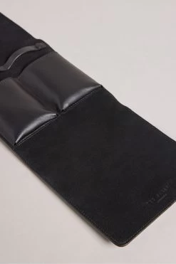 Ted Baker Watched Black House Check Watch Roll Belt -Fashion Men Shop D57165s3