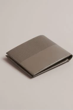 Ted Baker Grey Tenary Laser Etched Bifold Wallet -Fashion Men Shop D58409s2