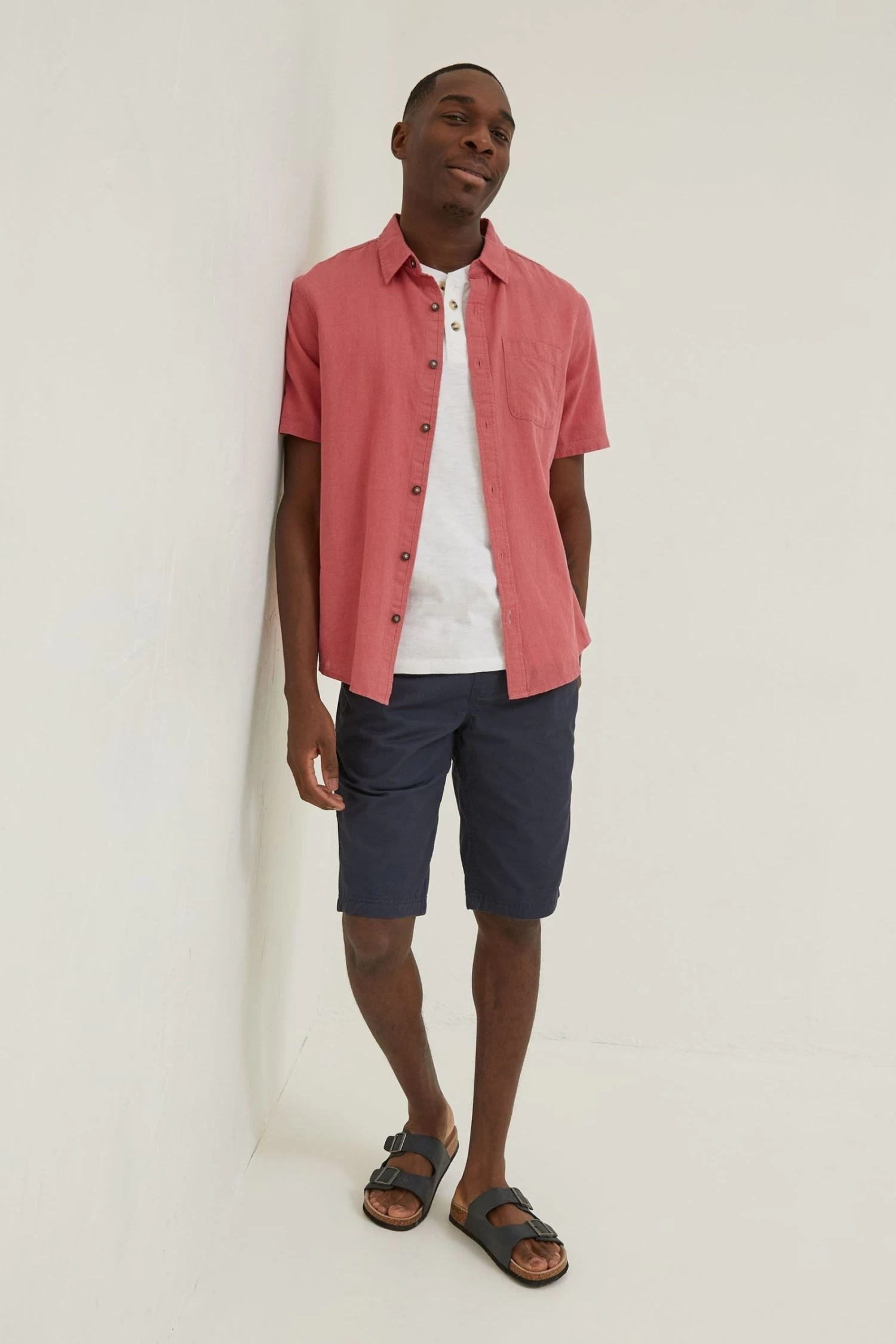 FatFace Pink Bugle Shirt 3 FatFace Pink Bugle Shirt