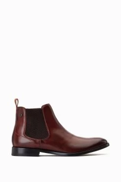 Base London Carson Pull On Brown Chelsea Boots