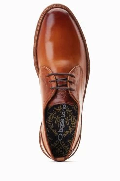 Base London Woody Lace Up Brown Derby Shoes -Fashion Men Shop D63592s4
