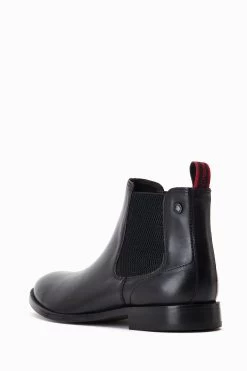 Base London Carson Pull On Black Chelsea Boots -Fashion Men Shop D63615s3