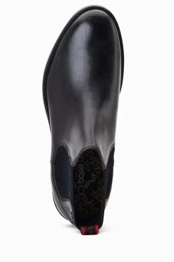 Base London Carson Pull On Black Chelsea Boots -Fashion Men Shop D63615s4