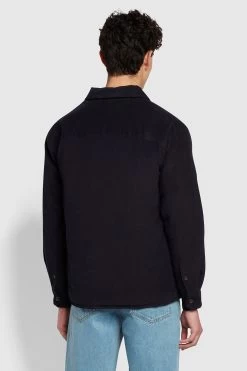 Farah Blue Hunter Quilted Shirt -Fashion Men Shop D63916s2