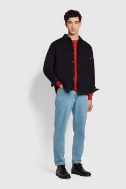 Farah Blue Hunter Quilted Shirt -Fashion Men Shop D63916s3