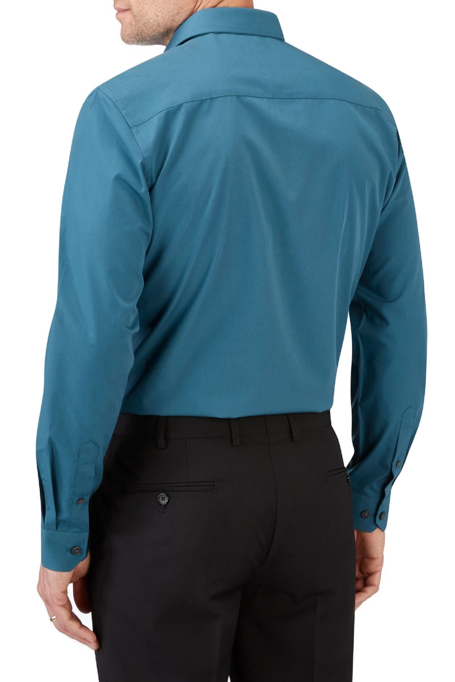 Skopes Blue Recycled Slim Fit Teal Formal Shirt 4 Skopes Blue Recycled Slim Fit Teal Formal Shirt - Image 2