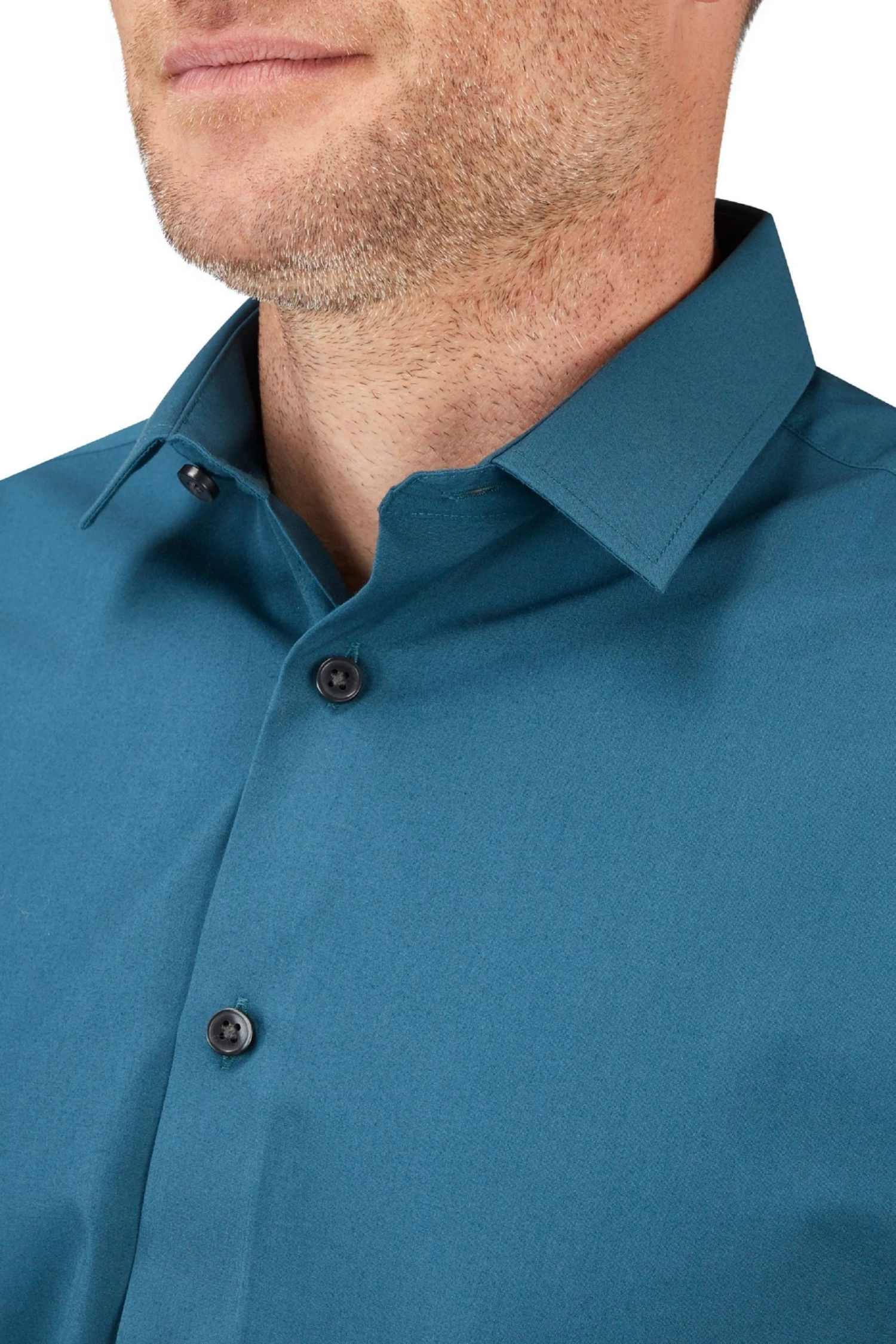 Skopes Blue Recycled Slim Fit Teal Formal Shirt 5 Skopes Blue Recycled Slim Fit Teal Formal Shirt - Image 3