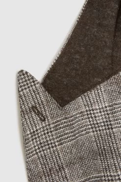 Reiss Alfredo Slim Fit Double Breasted Prince Of Wales Check Blazer -Fashion Men Shop D65 852s9