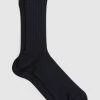 Reiss Feli Ribbed Mercerised Cotton Blend Socks