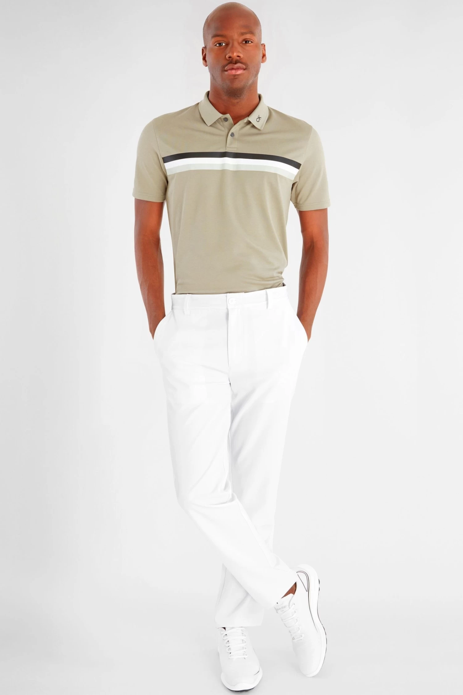 Calvin Klein Golf Green Parker Polo Shirt 5 Calvin Klein Golf Green Parker Polo Shirt - Image 3