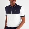Calvin Klein Golf Whitman White Zipped Polo Shirt -Fashion Men Shop D68554s