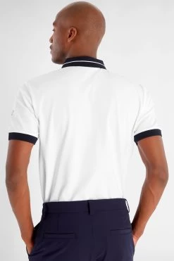 Calvin Klein Golf Whitman White Zipped Polo Shirt -Fashion Men Shop D68554s2
