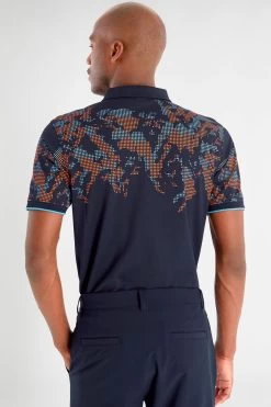 Calvin Klein Golf Blue Nashua Printed Polo Shirt 11 Calvin Klein Golf Blue Nashua Printed Polo Shirt -Fashion Men Shop D68560s2