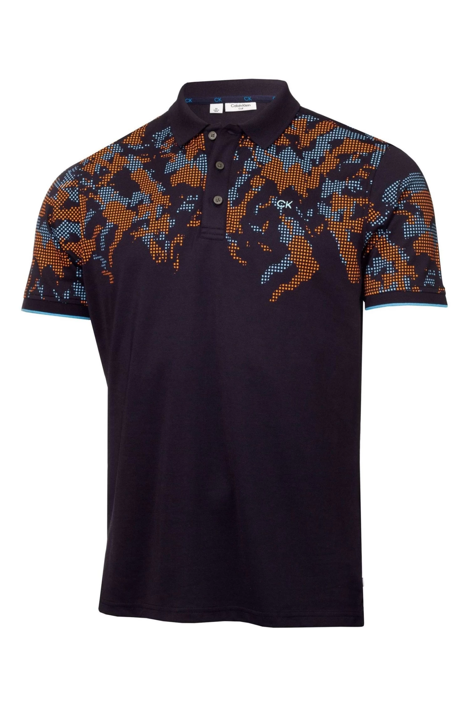 Calvin Klein Golf Blue Nashua Printed Polo Shirt 7 Calvin Klein Golf Blue Nashua Printed Polo Shirt - Image 5