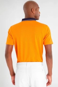 Calvin Klein Golf Orange Blackwater Polo Shirt 13 Calvin Klein Golf Orange Blackwater Polo Shirt -Fashion Men Shop D68578s3