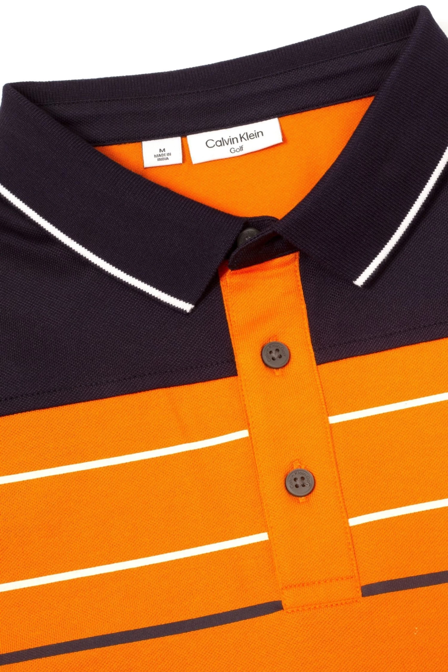 Calvin Klein Golf Orange Blackwater Polo Shirt 10 Calvin Klein Golf Orange Blackwater Polo Shirt - Image 8