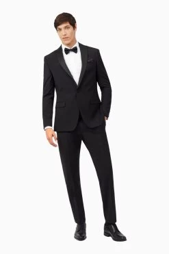 Ted Baker Tailoring Ultimate Black Slim Tux Jacket -Fashion Men Shop D69 798s3
