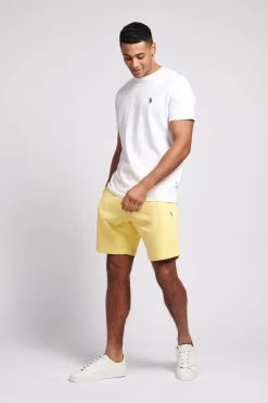 U.S. Polo Assn. Mens White Jersey Shorts -Fashion Men Shop D69114s3