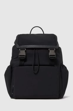 Reiss Danny Leather Drawstring Backpack
