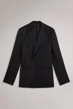 Ted Baker Lagan Black Slim Fit Double Breasted Suit: Jacket -Fashion Men Shop D71493s5