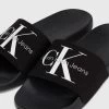 Calvin Klein Black Monogram Slides -Fashion Men Shop D71761s