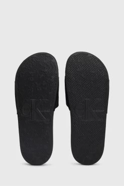 Calvin Klein Black Monogram Slides -Fashion Men Shop D71761s4