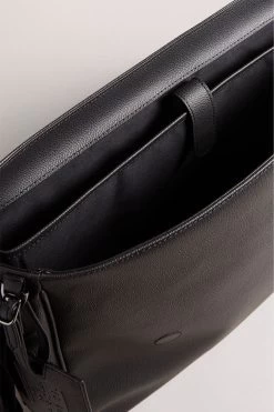 Ted Baker Blue Portrey House Check Pu Messenger Bag -Fashion Men Shop D73562s4