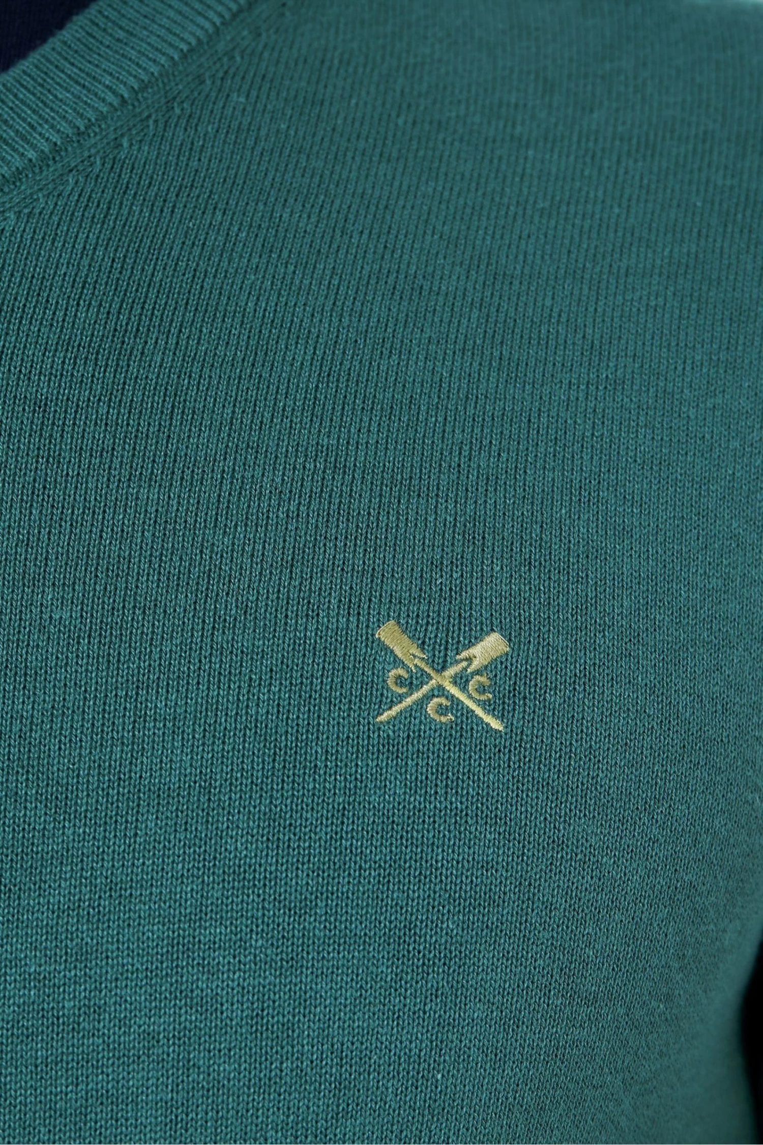 Crew Clothing Company Jade Green Cotton Classic Jumper 8 Crew Clothing Company Jade Green Cotton Classic Jumper - Image 6